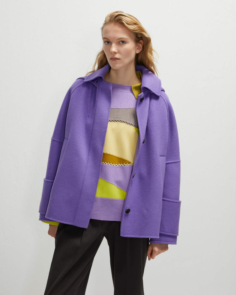 lilac parka double