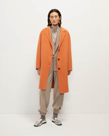 beatrice b orange double single-breasted coat+23FA2501DOUBLE_452