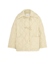 short quilted pea coat