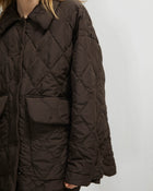 oversized down jacket with maxi pockets