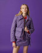 beatrice b lilac quilted jacket with maxi pockets+23FA2552NATIVEQ_490