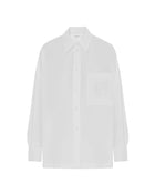 oversized white shirt with vents