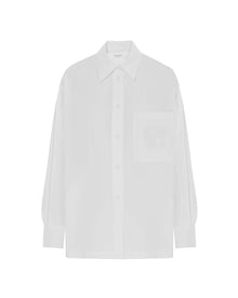 oversized white shirt with vents