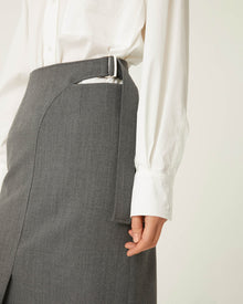 pencil skirt with cut-out