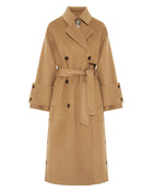 Trench Coat In Double Fabric And Quilt