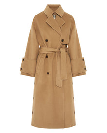 Trench Coat In Double Fabric And Quilt