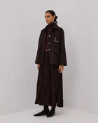 Short Coat With Pocket With Metal Eyelets