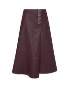 Flared Skirt Of Ecoleather