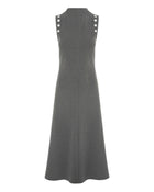 Sleeveless Dress With Nickel Eyelets
