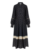 Printed Dress With Pleated Skirt