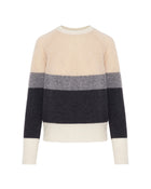 Jumper With Stripes And Braids
