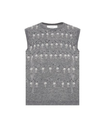 Hand-Decorated Knit Waistcoat