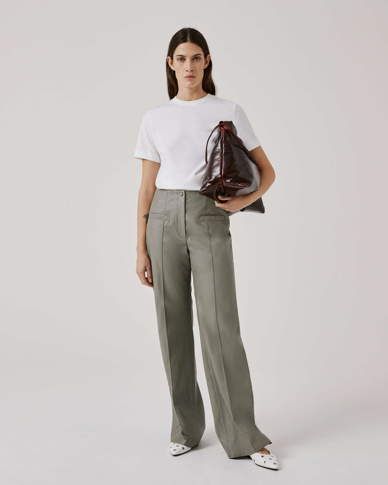 Beatrice .b Eco-Leather Palazzo Trousers 24FA1006MET_730