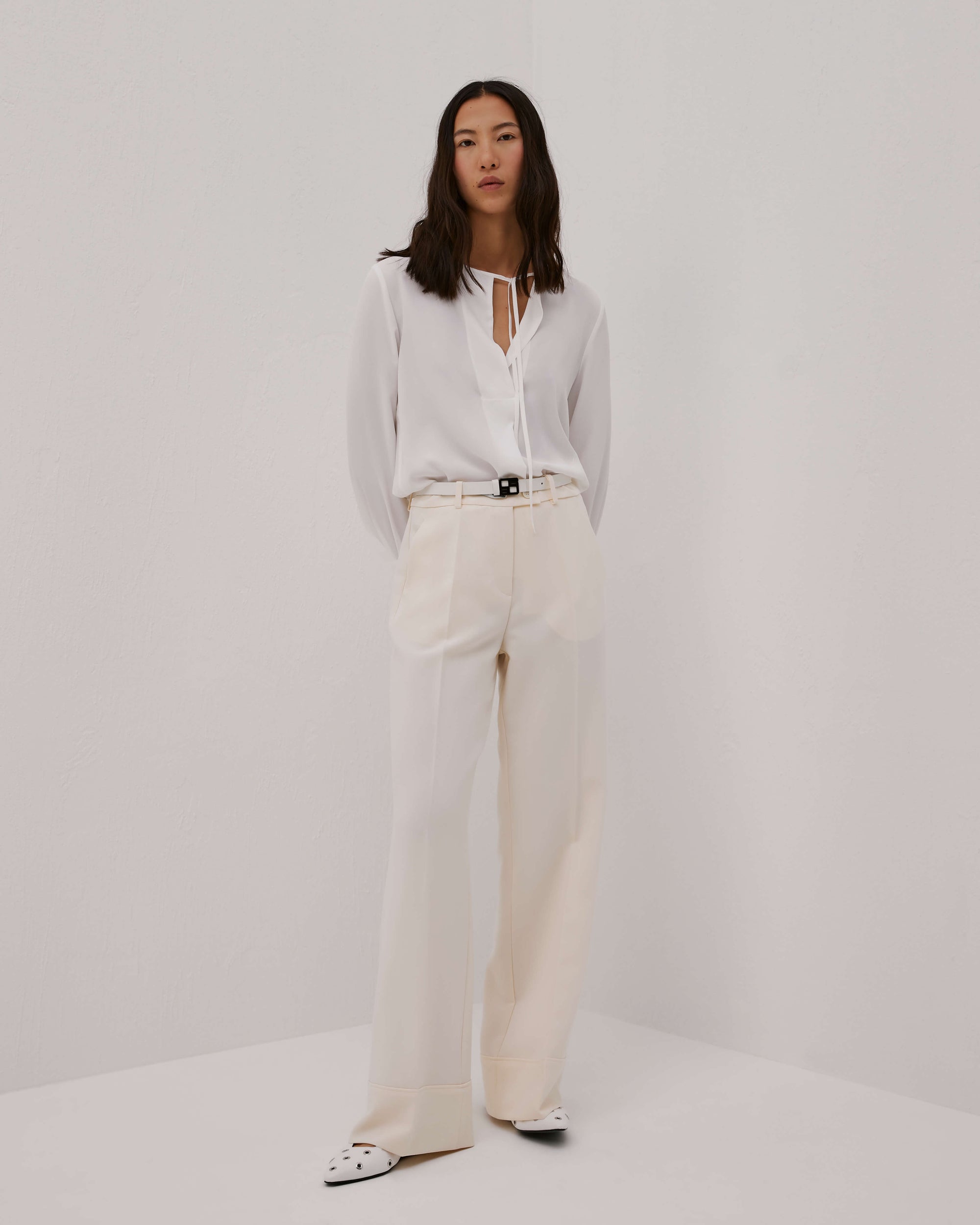 Beatrice .b Palazzo Trousers With Bottom Flounce 24FA1023NINA_120