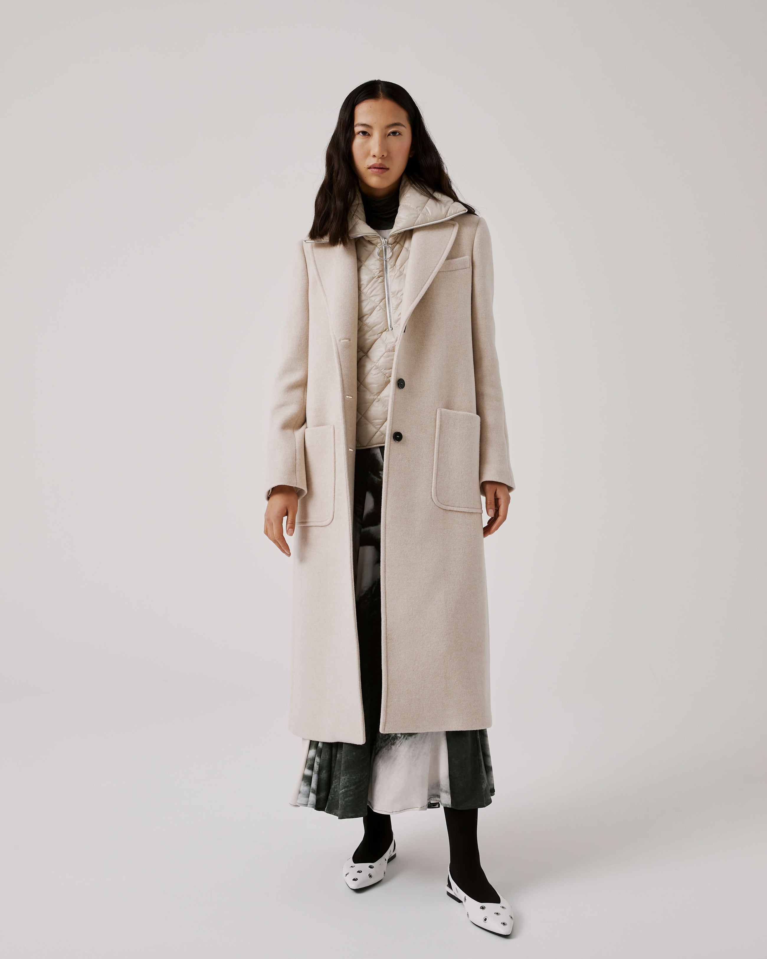 Beatrice .b Single-Breasted Coat With Maxi Vent 24FA2516VELOUR_123