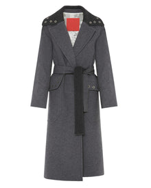 Cappotto in Lana con Maxi Tasconi e Anelli Vela