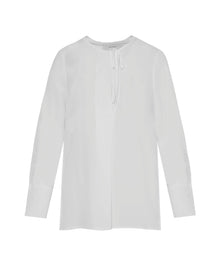 Blusa Girocollo in Misto Seta 