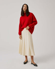 Gored Skirt Of Wool Twill