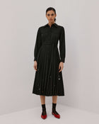 Beatrice .b Pleated Dress With Laser Process And Metal Eyelets 24FA6408ROMOLO_99