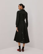 Beatrice .b Pleated Dress With Laser Process And Metal Eyelets 24FA6408ROMOLO_99