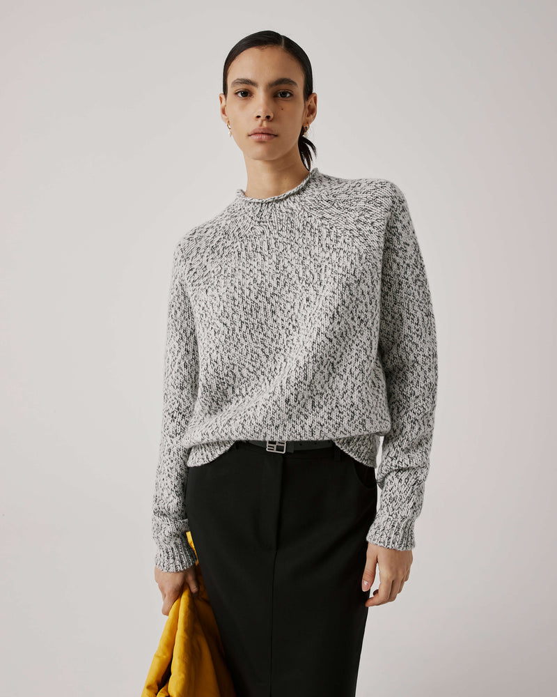 Beatrice .b Jumper With Salt And Pepper Yarn 24FA8653PAULA_120