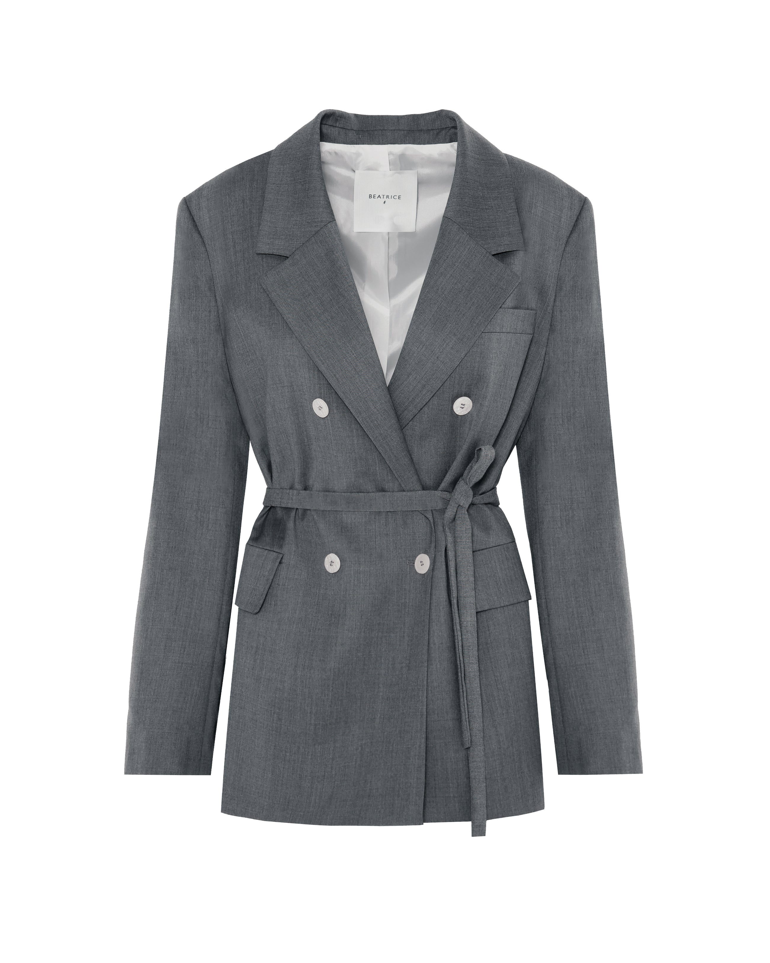 DOUBLE-BREASTED JACKET WITH BELT