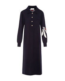 DRESS WITH NEEDLE FLOWERS