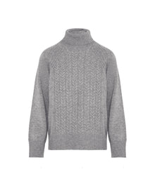 TURTLENECK SWEATER WITH BRAIDS