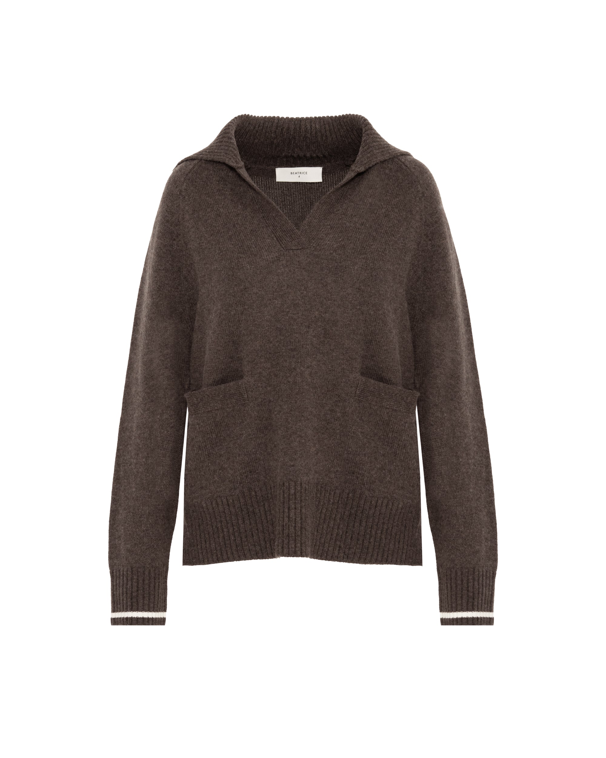 CASHMERE BLEND KNIT POLO SHIRT