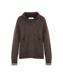 CASHMERE BLEND KNIT POLO SHIRT