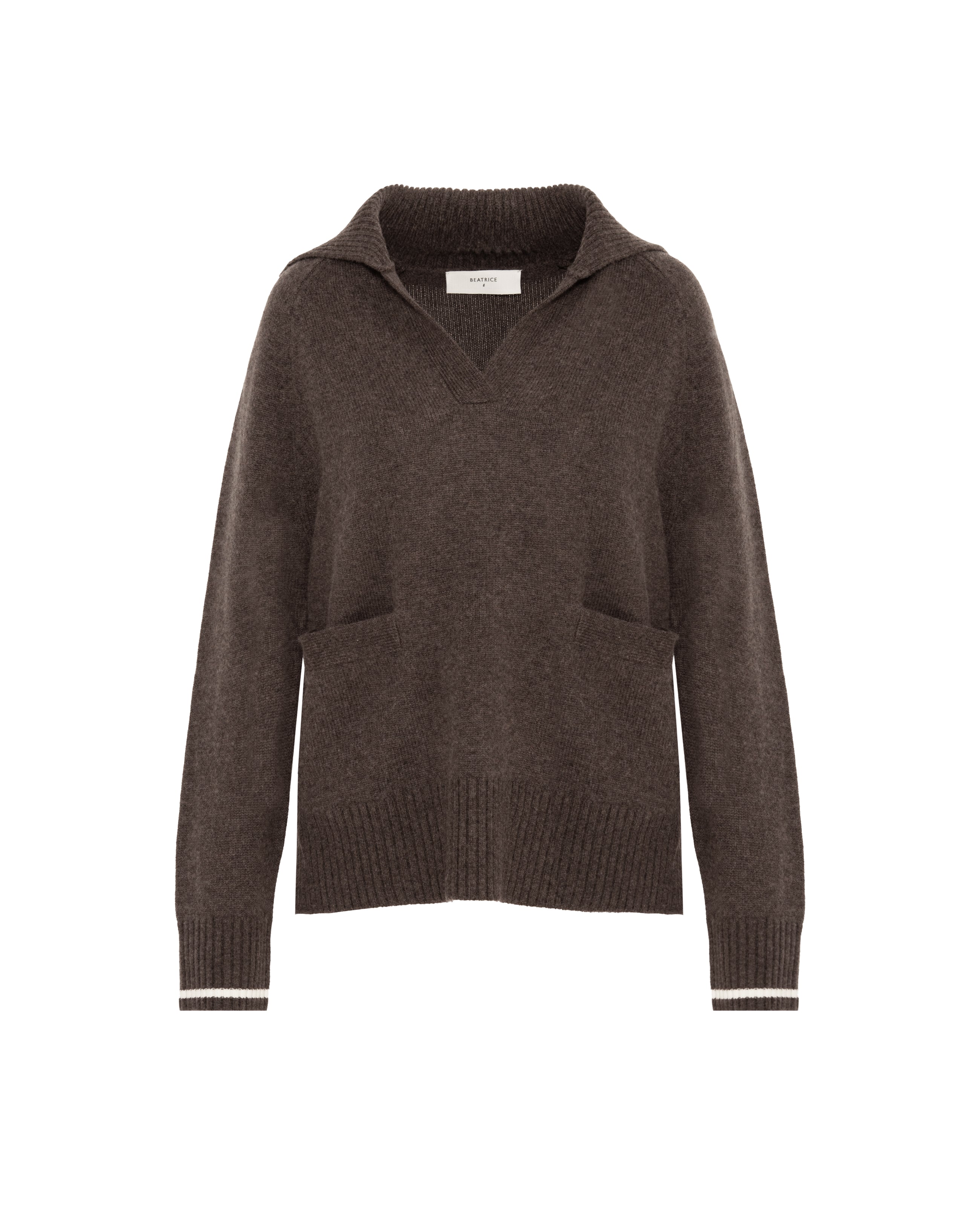 CASHMERE BLEND KNIT POLO SHIRT