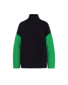 COLOR BLOCK WOOL SWEATER