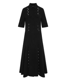 Dress with Lace Inlays