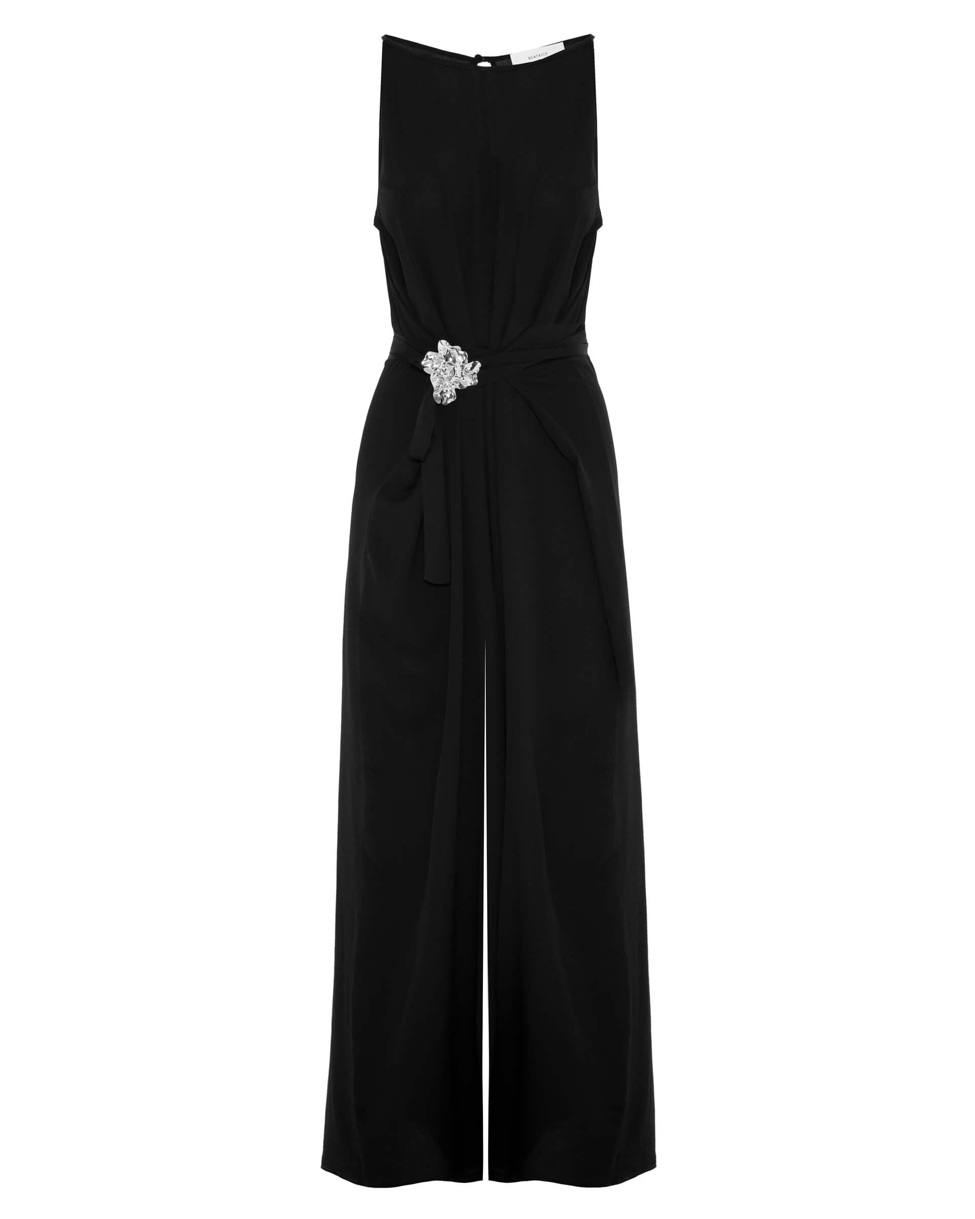 美品 Theory Silk Combo Rib WB Jumpsuit Kimora Satin Jumpsuit | Marciano