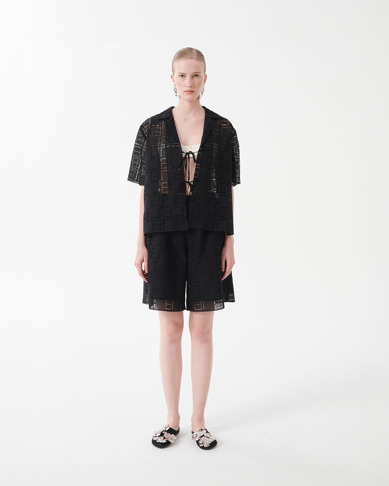 BRODERIE ANGLAISE SHORTS