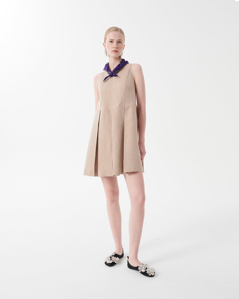SHORT LINEN DRESS