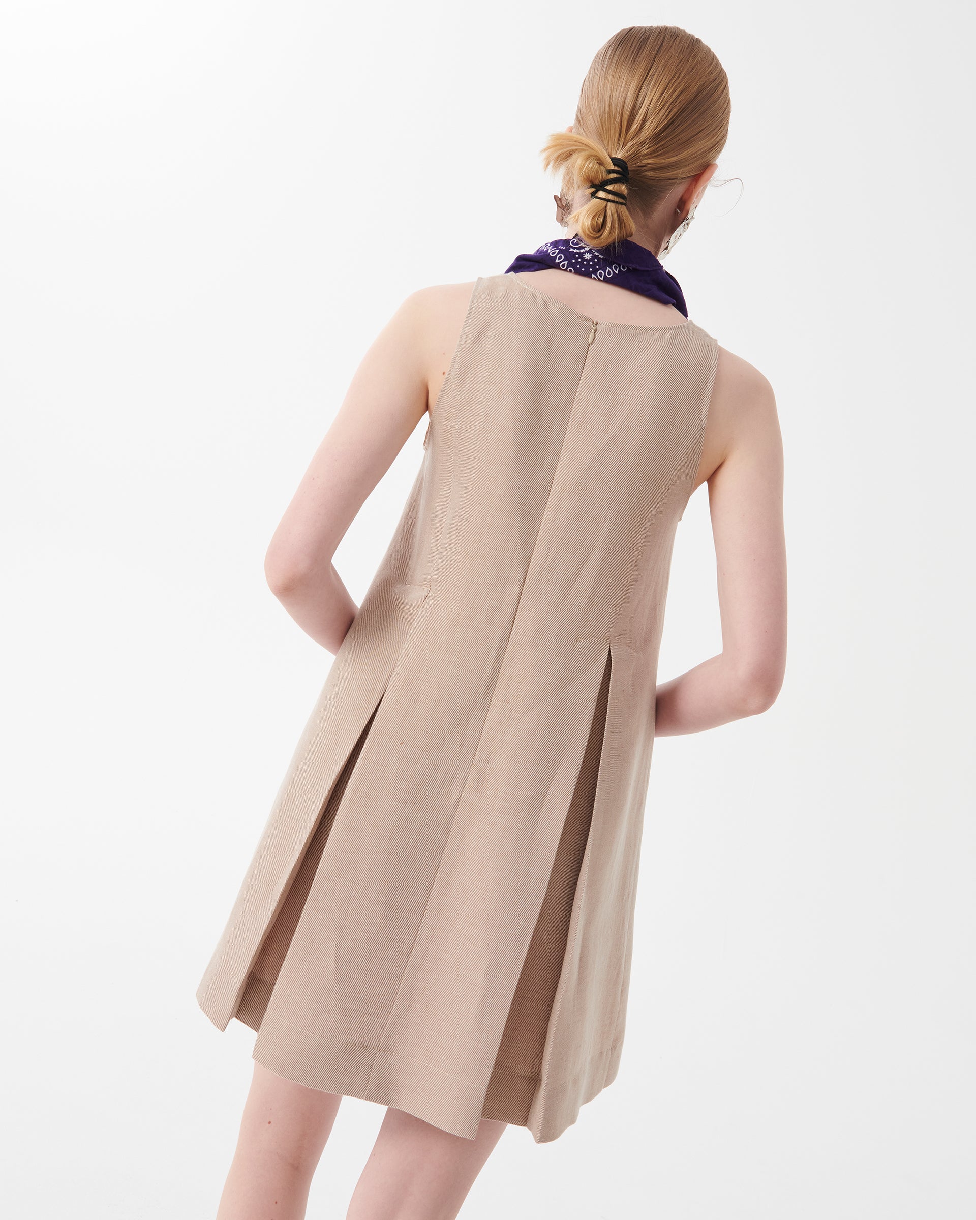 SHORT LINEN DRESS
