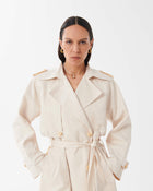 Convertible Trench Coat in Cotton