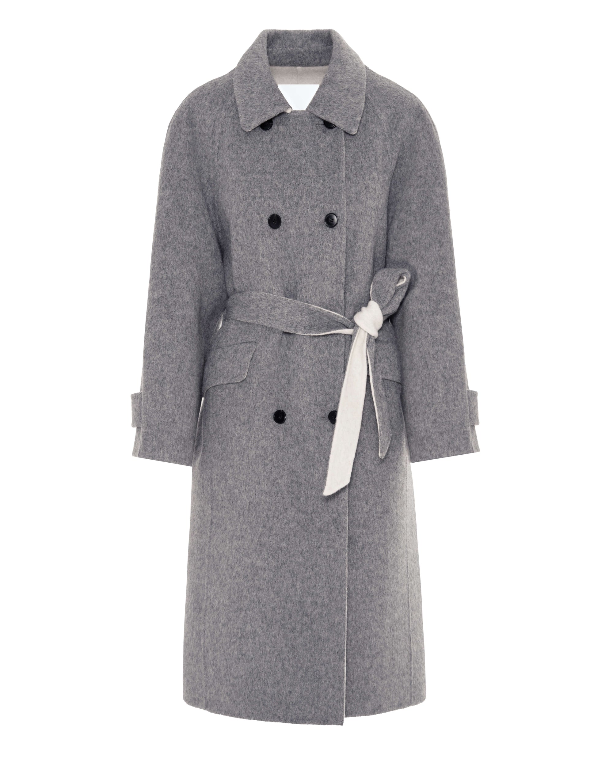 DOUBLE COAT WITH CONTRAST INTERIOR