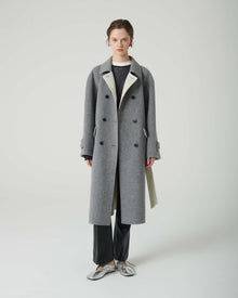 DOUBLE COAT WITH CONTRAST INTERIOR
