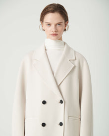 LONG DOUBLE COAT IN CASHMERE BLEND
