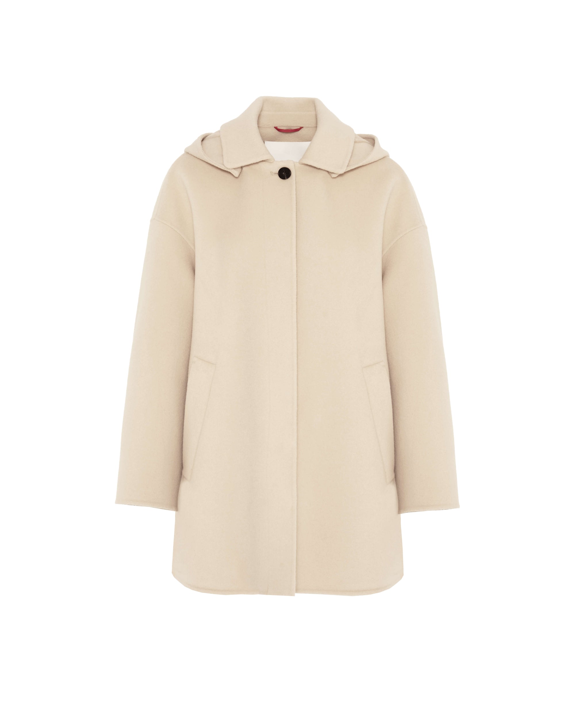 SHORT DOUBLE COAT WITH HOOD