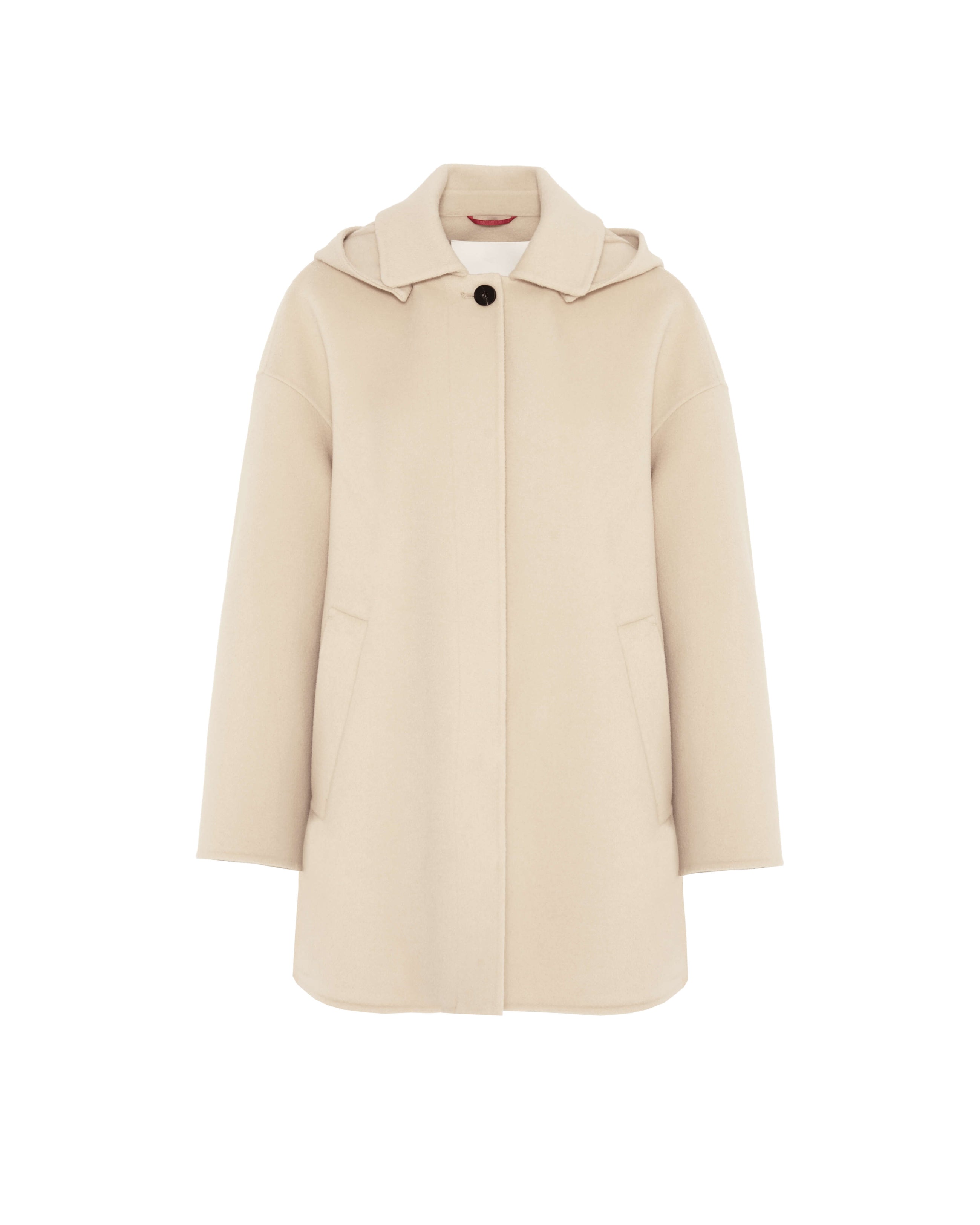 SHORT DOUBLE COAT WITH HOOD