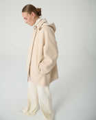 SHORT DOUBLE COAT WITH HOOD