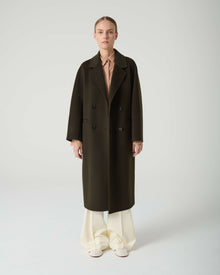 LONG DOUBLE COAT IN CASHMERE BLEND