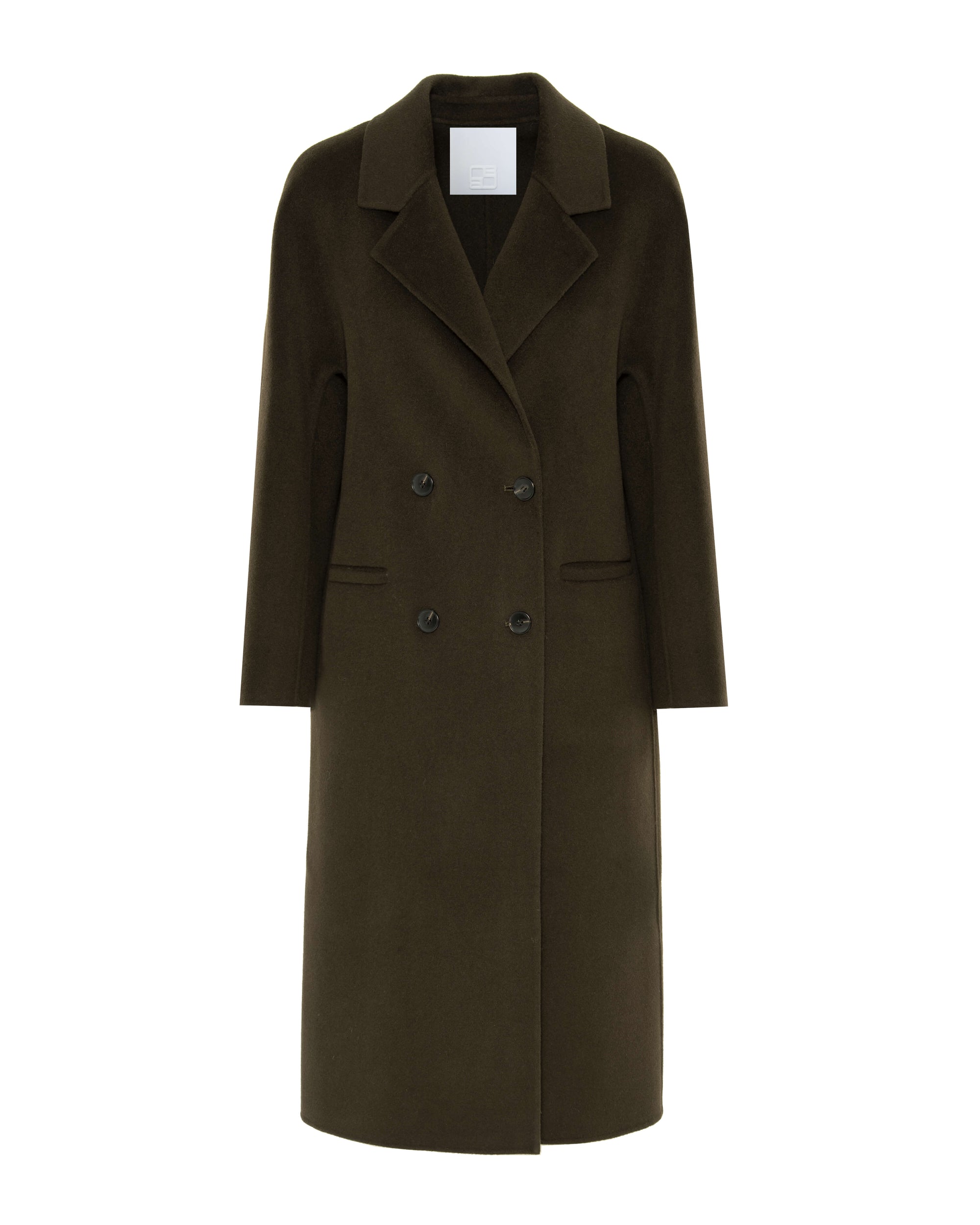 LONG DOUBLE COAT IN CASHMERE BLEND