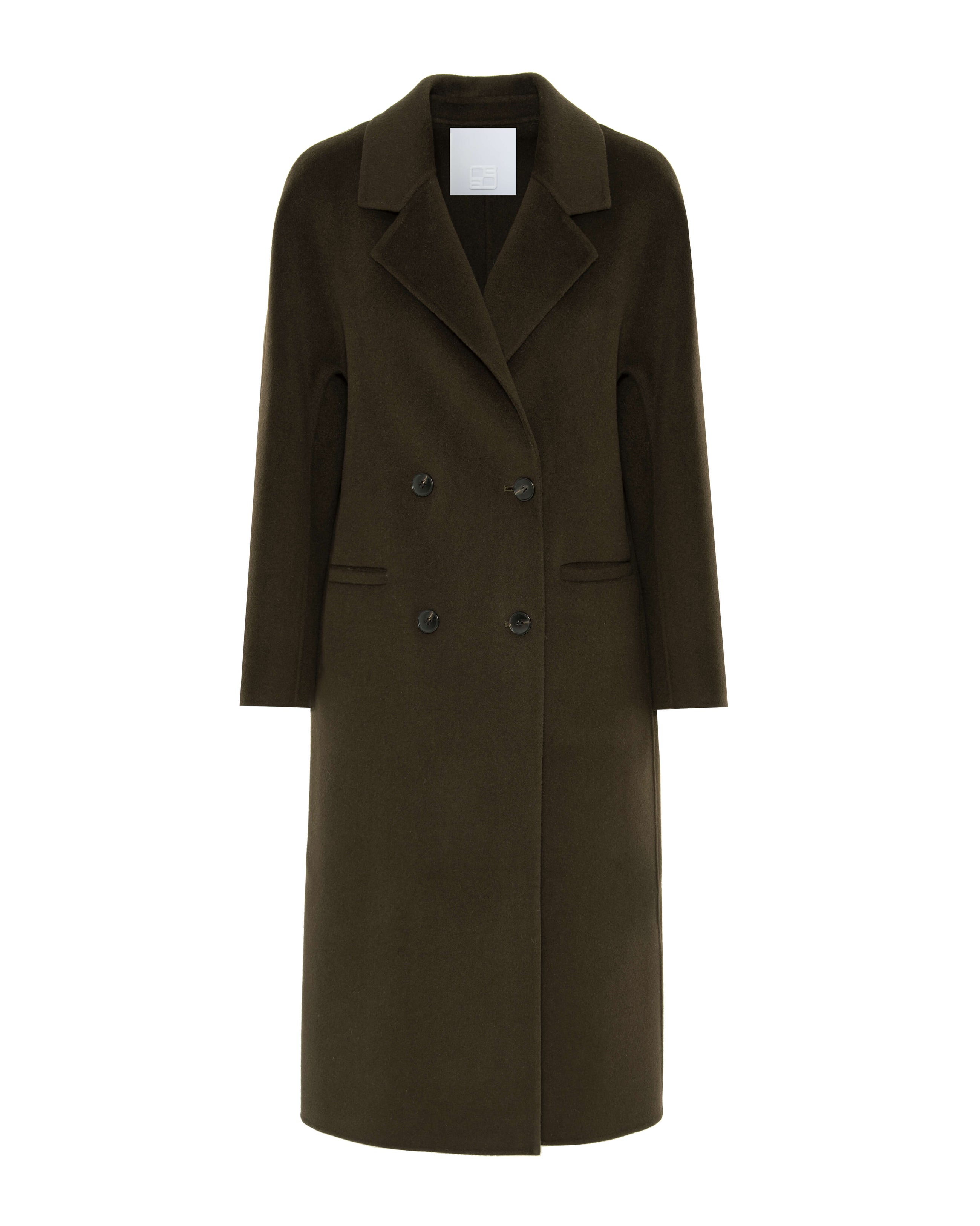LONG DOUBLE COAT IN CASHMERE BLEND