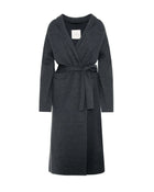 CAPPOTTO CON CINTURA IN MAGLIA