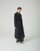 CAPPOTTO CON CINTURA IN MAGLIA