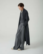 CAPPOTTO CON CINTURA IN MAGLIA
